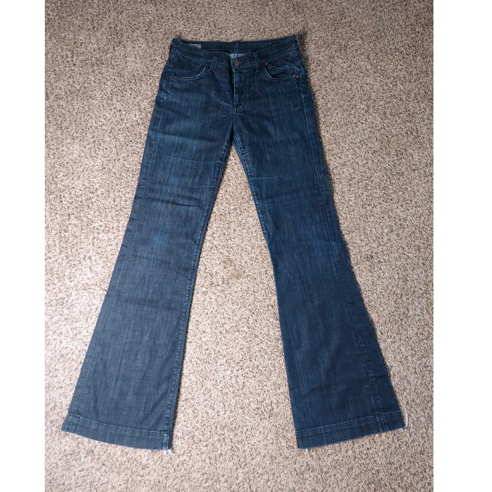 Citizens of Humanity Hutton 251 Jeans 29 Blue Womens Wide Leg High Rise Stretch